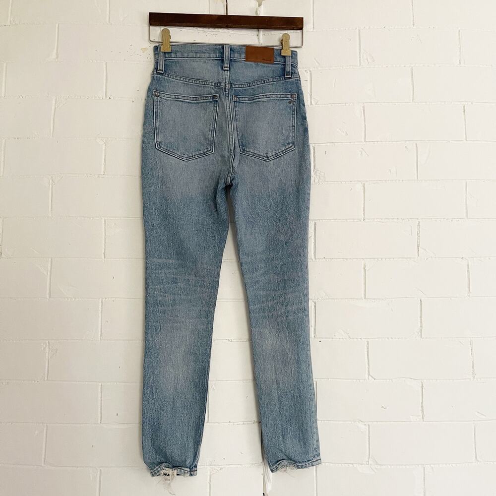 MADEWELL High Rise Skinny Crop Jeans Gleeson Wash 24 - Picture 6 of 11